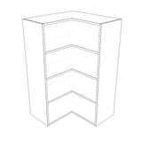 26x26" Wide x 42" High Corner Wall Cabinet - Thermofoil Doors
