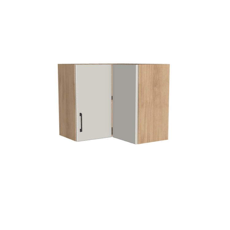 26x26" Wide x 24" High Corner Wall Cabinet - (Ply Wood Boxes - Flat Panel Doors)
