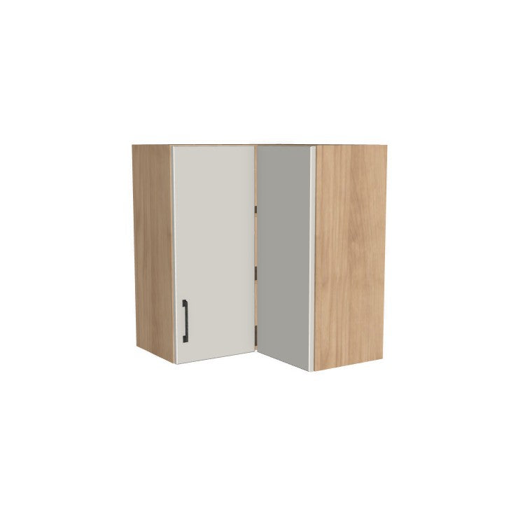 26x26" Wide x 30" High Corner Wall Cabinet - (Ply Wood Boxes - Flat Panel Doors)