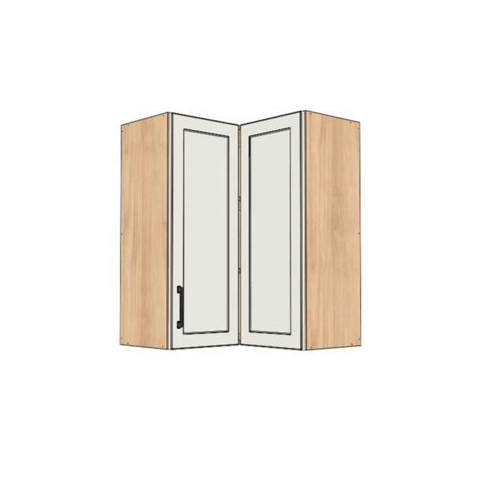 26x26" Wide x 34" High Corner Wall Cabinet - (Ply Wood Boxes - Thermofoil Doors)