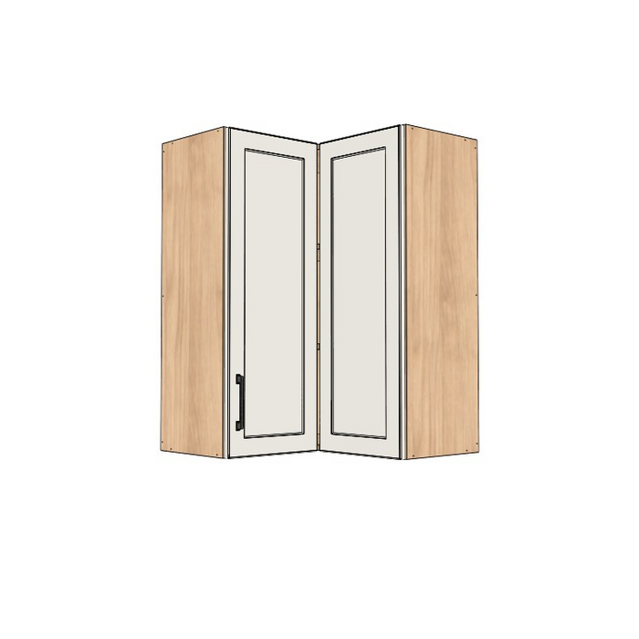 26x26" Wide x 36" High Corner Wall Cabinet - (Ply Wood Boxes - Thermofoil Doors)