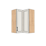 26x26" Wide x 36" High Corner Wall Cabinet - (Ply Wood Boxes - Painted Doors)