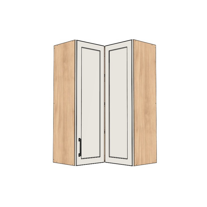 26x26" Wide x 42" High Corner Wall Cabinet - (Ply Wood Boxes - Thermofoil Doors)
