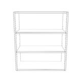26" Wide 30" High Blind Corner Wall Cabinet - Door on Right Side - Painted Doors