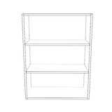 26" Wide x 34" High Wall Cabinet - Painted Doors