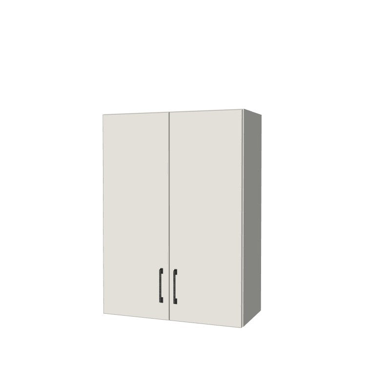26" Wide x 36" High Wall Cabinet - (White Melamine Boxes - Flat Panel Doors)