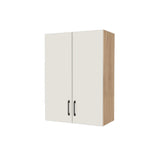 26" Wide x 36" High Wall Cabinet - (Hardrock Maple Melamine Boxes - Flat Panel Doors)