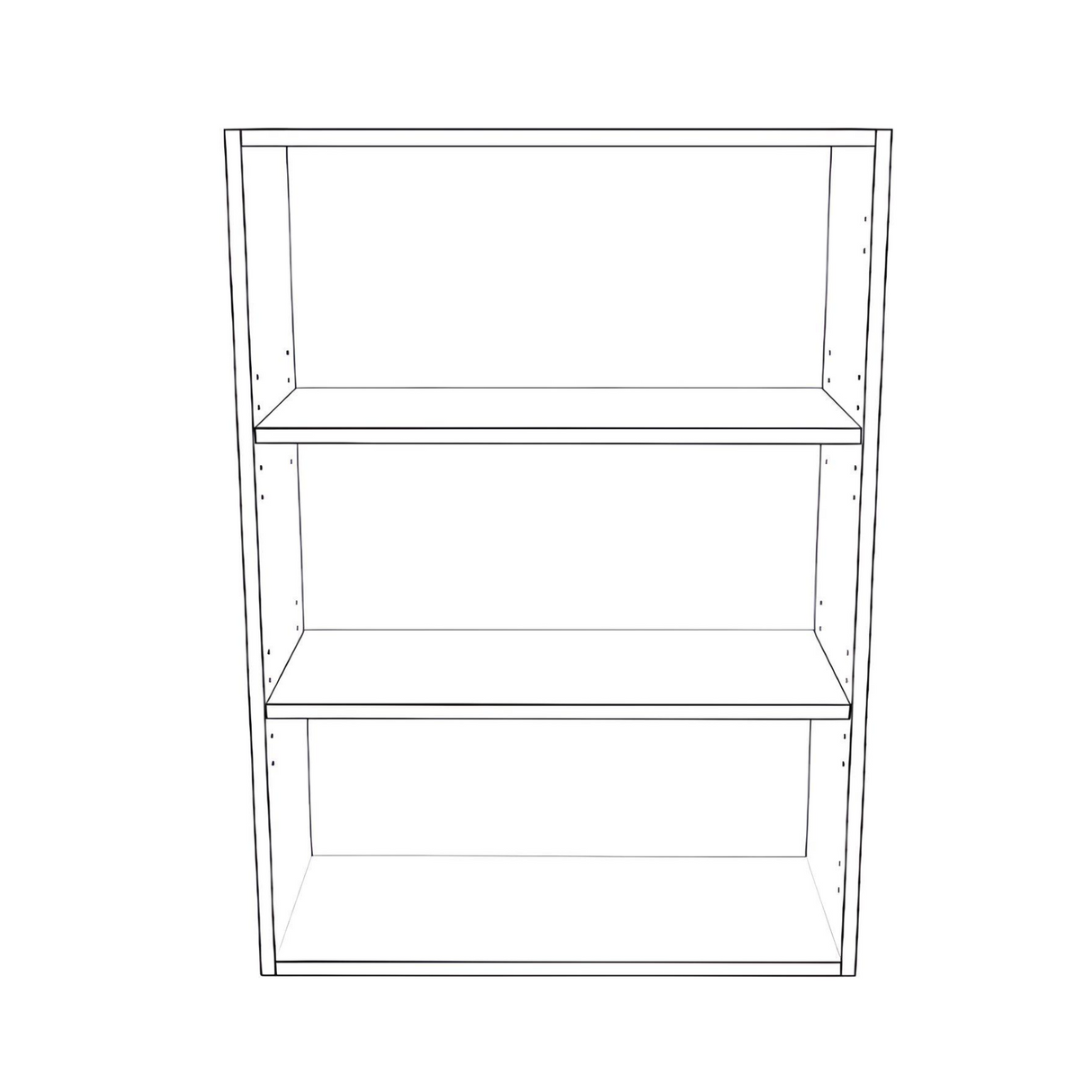 26" Wide 36" High Blind Corner Wall Cabinet - Door on Right Side - Painted Doors