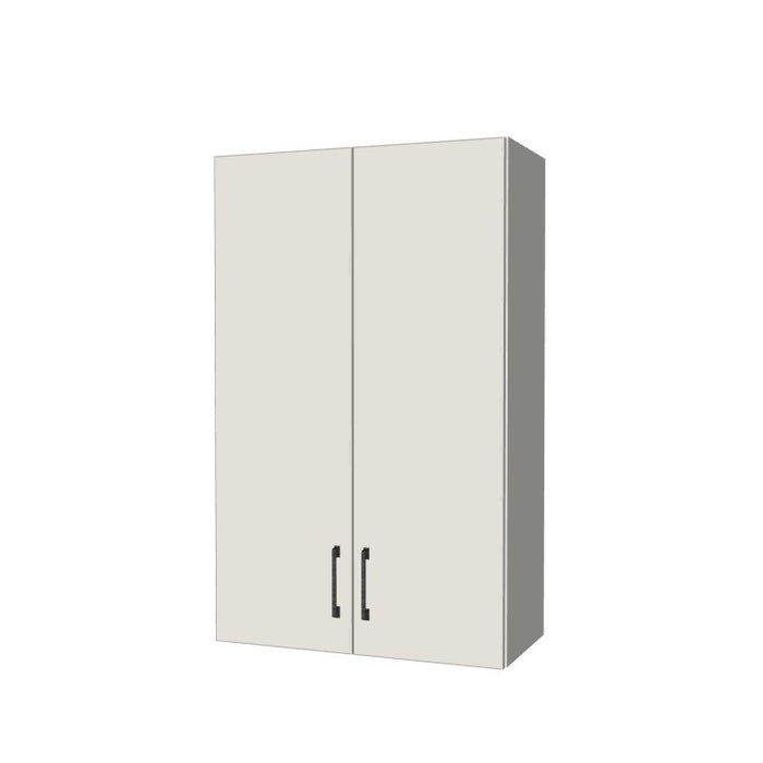 26" Wide x 42" High Wall Cabinet - (White Melamine Boxes - Flat Panel Doors)