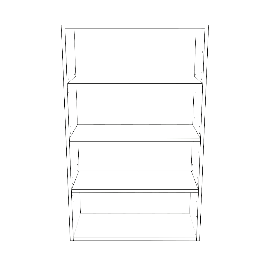 26" Wide x 42" High Wall Cabinet - Thermofoil Doors