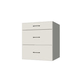 27" Wide Drawer Cabinet - (White Melamine Boxes - Flat Panel Doors)