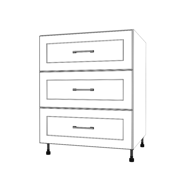 27" Wide Drawer Cabinet - Painted Doors