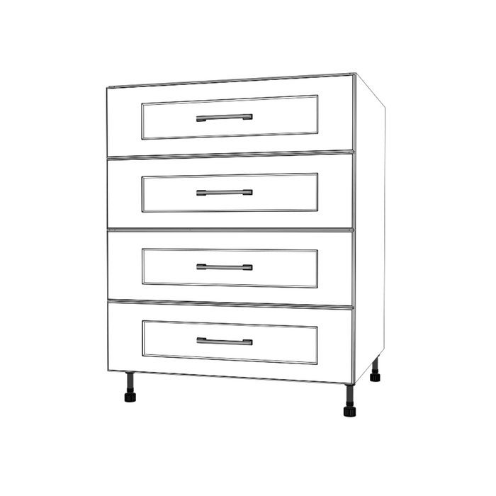 27" Wide Drawer Cabinet - Thermofoil Doors