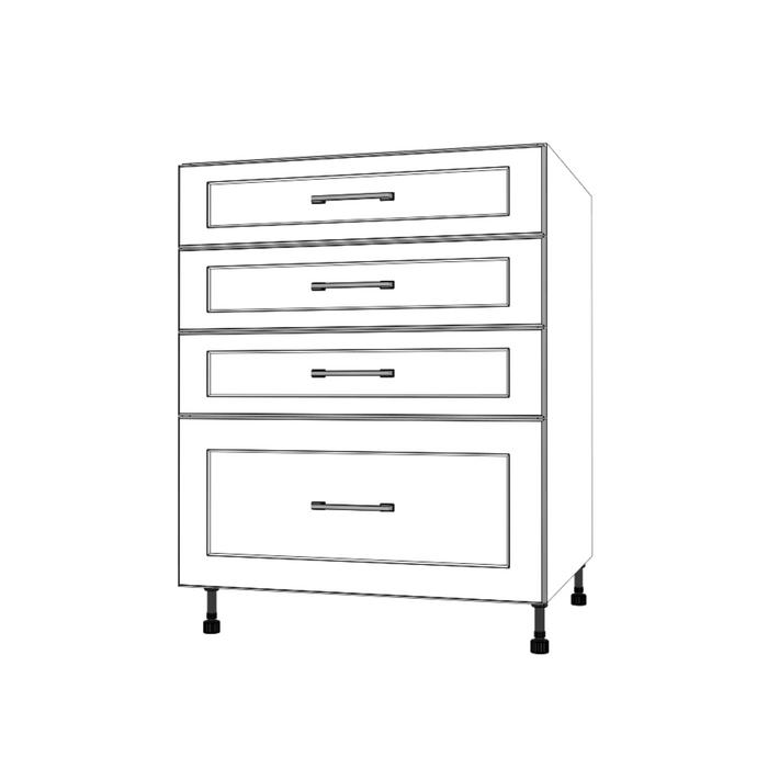 27" Wide Drawer Cabinet - Thermofoil Doors