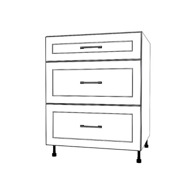 27" Wide Drawer Cabinet - Painted Doors