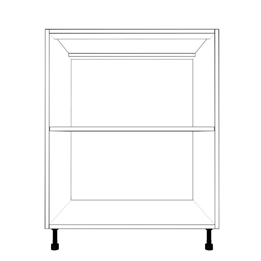 27" Wide Base Cabinet - Thermofoil Doors