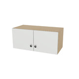 27" Wide x 12" High Wall Cabinet - (Hardrock Maple Boxes - Flat Panel Doors)