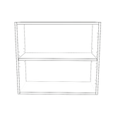 27" Wide x 24" High Wall Cabinet - Painted Doors