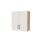 27" Wide x 30" High Wall Cabinet - (Hardrock Maple Melamine Boxes - Flat Panel Doors)