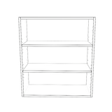 27" Wide x 30" High Wall Cabinet - Painted Doors