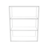 27" Wide x 34" High Wall Cabinet - Thermofoil Doors