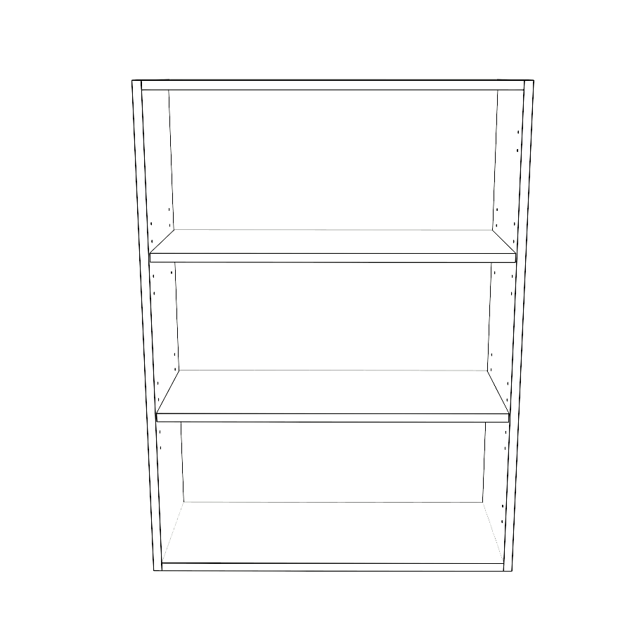 27" Wide x 36" High Wall Cabinet - Thermofoil Doors
