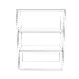 27" Wide x 36" High Wall Cabinet - Painted Doors
