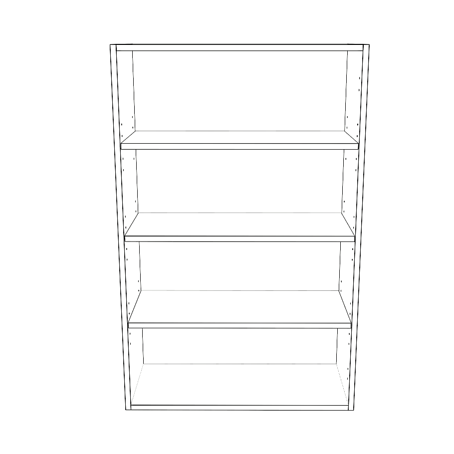 27" Wide x 42" High Wall Cabinet - Thermofoil Doors