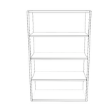 27" Wide x 42" High Wall Cabinet - Painted Doors