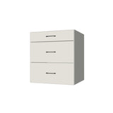 28" Wide Drawer Cabinet - (White Melamine Boxes - Flat Panel Doors)