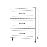 28" Wide Drawer Cabinet - Painted Doors
