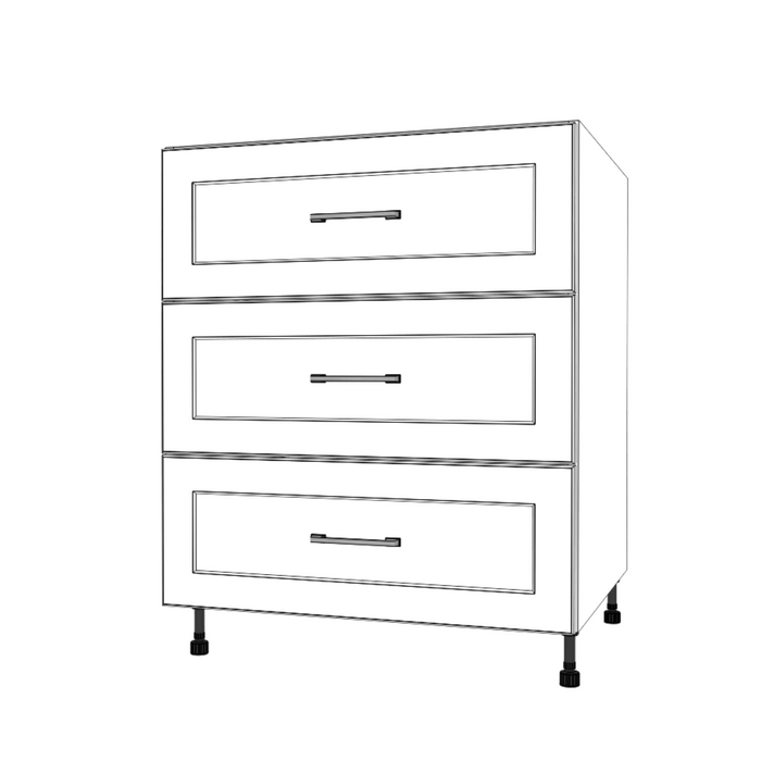 28" Wide Drawer Cabinet - Painted Doors