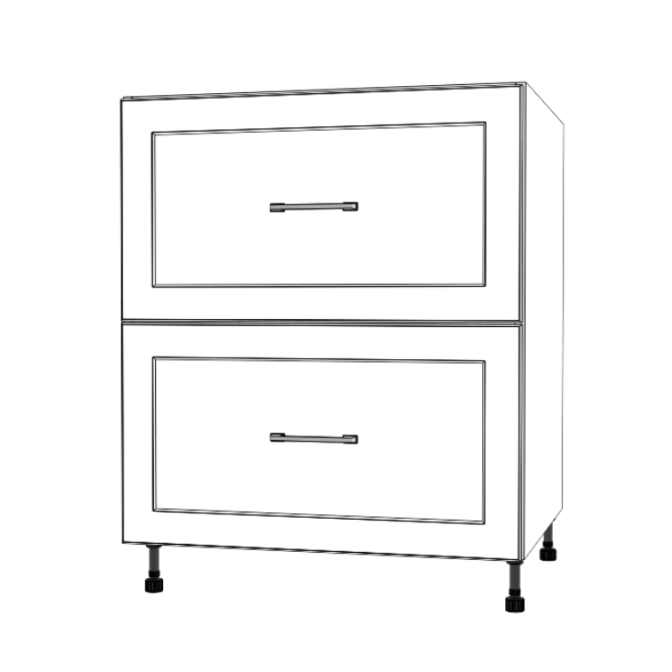 28" Wide Drawer Cabinet - Painted Doors