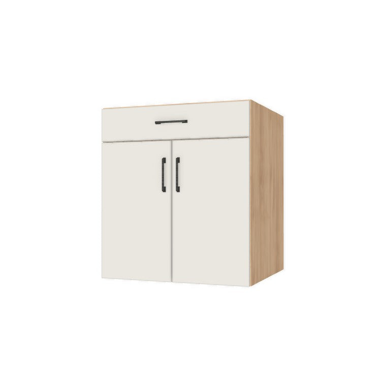 28" Wide Base Cabinet With Drawer On Top - (Ply Wood Boxes - Flat Panel Doors)