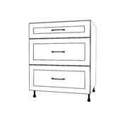28" Wide Drawer Cabinet - Thermofoil Doors