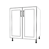 28" Wide Base Cabinet - Painted Doors