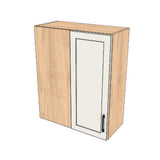 28" Wide 34" High Blind Corner Wall Cabinet - Door on Right/Left Side - (Hardrock Maple Melamine Boxes - Thermofoil Doors)