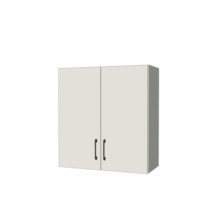 28" Wide x 30" High Wall Cabinet - (White Melamine Boxes - Flat Panel Doors)