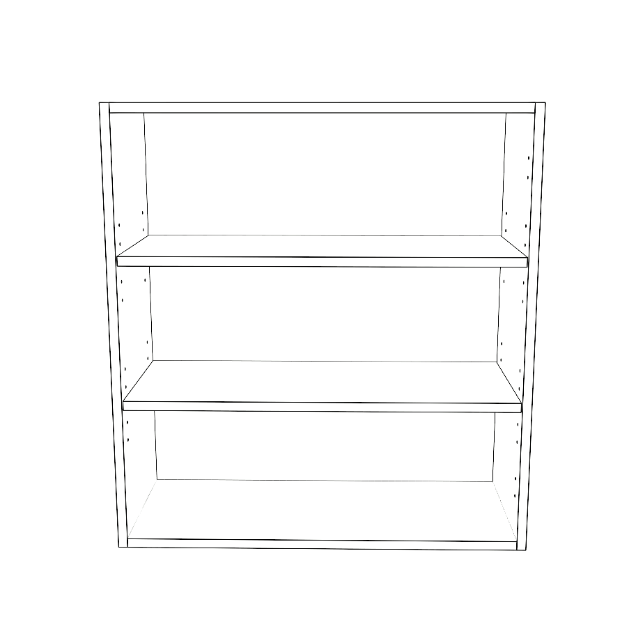 28" Wide x 30" High Wall Cabinet - Thermofoil Doors