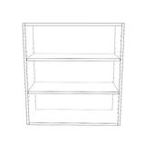 28" Wide 30" High Blind Corner Wall Cabinet - Door on Right Side - Painted Doors
