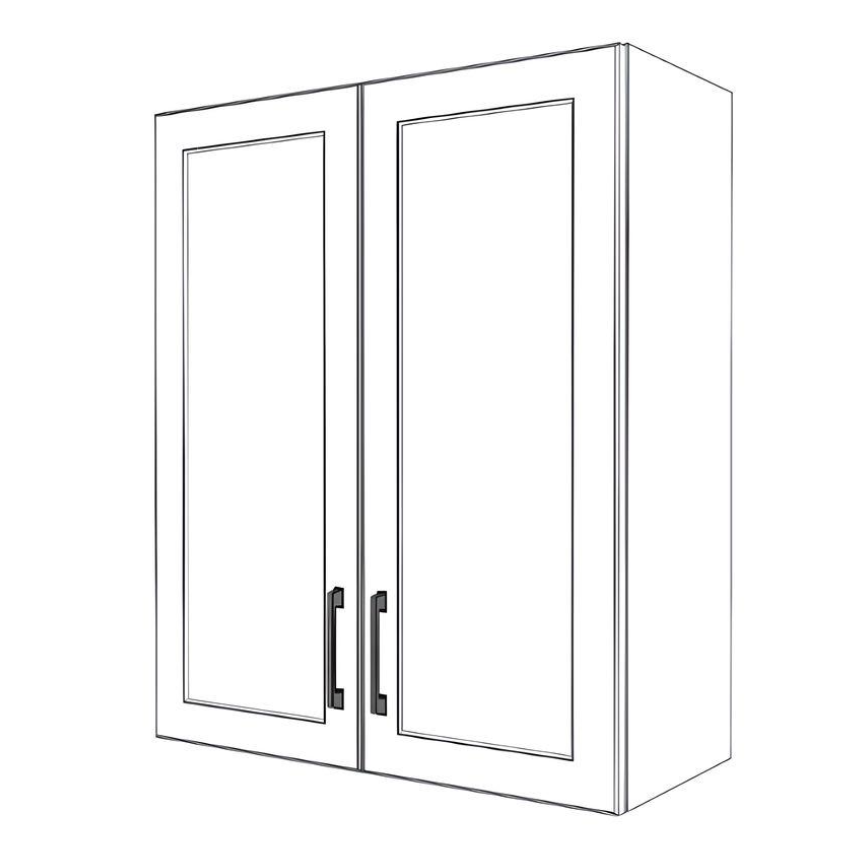 28" Wide x 34" High Wall Cabinet - Painted Doors