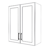 28" Wide x 34" High Wall Cabinet - Painted Doors