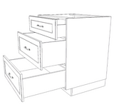 29" Wide Drawer Cabinet - Thermofoil Doors