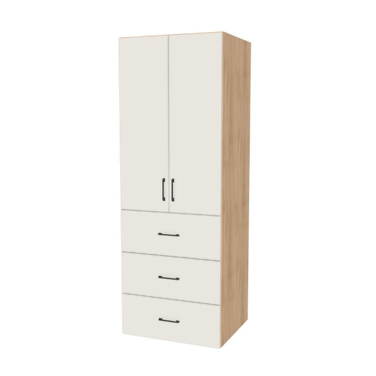 29" Wide Tall Pantry Cabinet with Drawer - (Ply Wood Boxes - Flat Panel Doors) 24 D