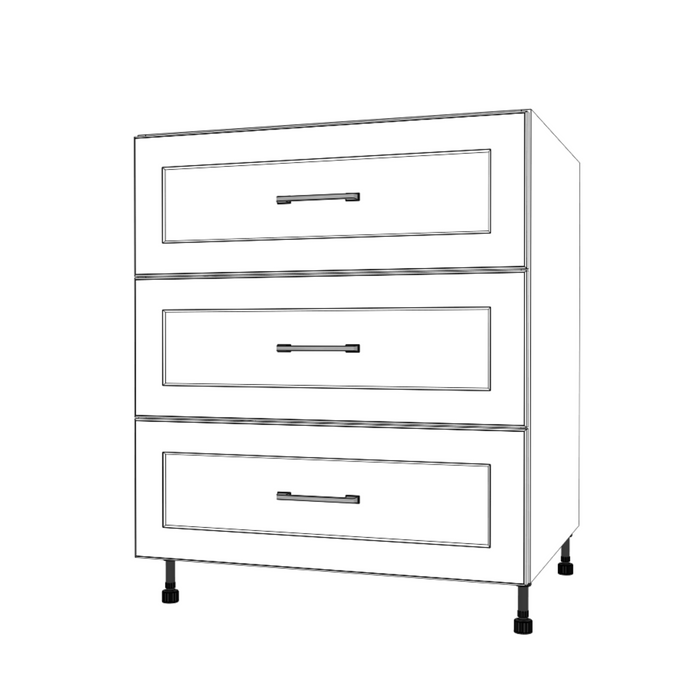 29" Wide Drawer Cabinet - Painted Doors