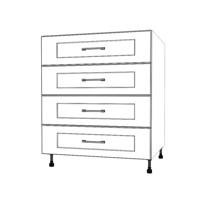 29" Wide Drawer Cabinet - Painted Doors