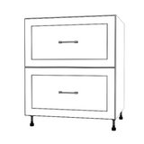 29" Wide Drawer Cabinet - Painted Doors