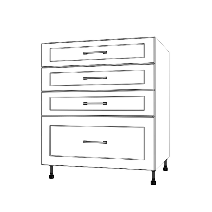 29" Wide Drawer Cabinet - Thermofoil Doors