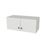 29" Wide x 12" High Wall Cabinet - (White Melamine Boxes - Flat Panel Doors)