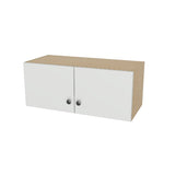 29" Wide x 12" High Wall Cabinet - (Hardrock Maple Boxes - Flat Panel Doors)